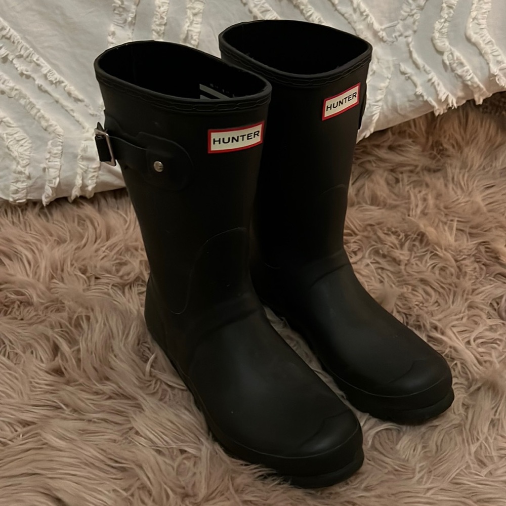 Black Calve Hunter Boots